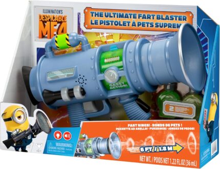 Minions Despicable Me 4 - The Ultimate Fart Blaster - Fart Rings of Fog and Sounds Toy