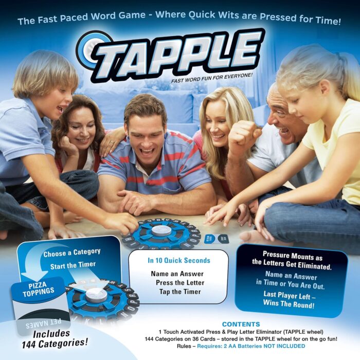 TAPPLE® Word Game - Fast-Paced Family Board Game for All Ages