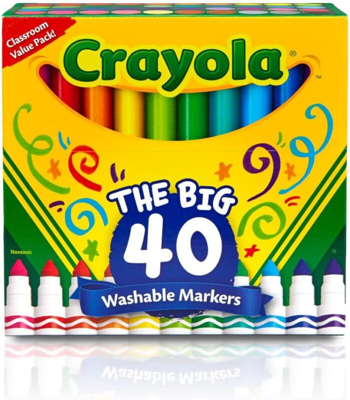 Crayola Ultra Clean Washable Markers - 40ct Set for Kids