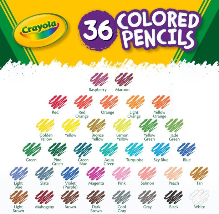 Crayola Colored Pencils - 36ct Set for Art and School