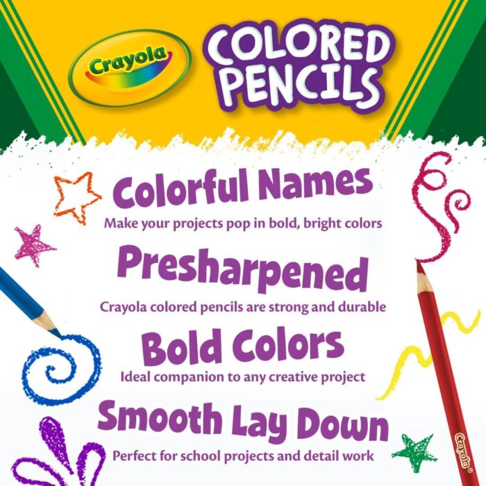 Crayola Colored Pencils - 36ct Set for Art and School