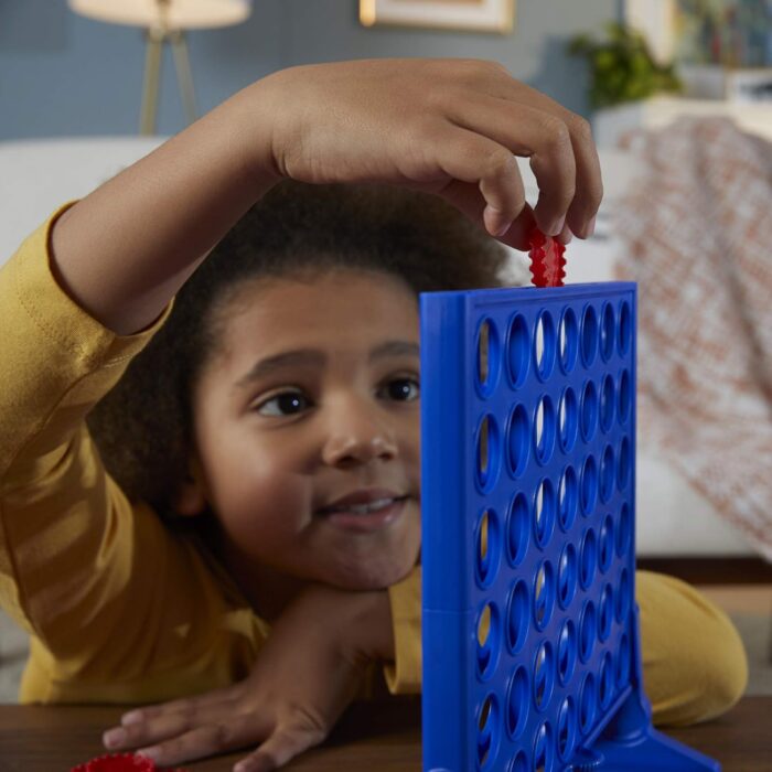 Hasbro Gaming Connect 4 Classic Grid - 4 in a Row Strategy Board Game for Kids and Families