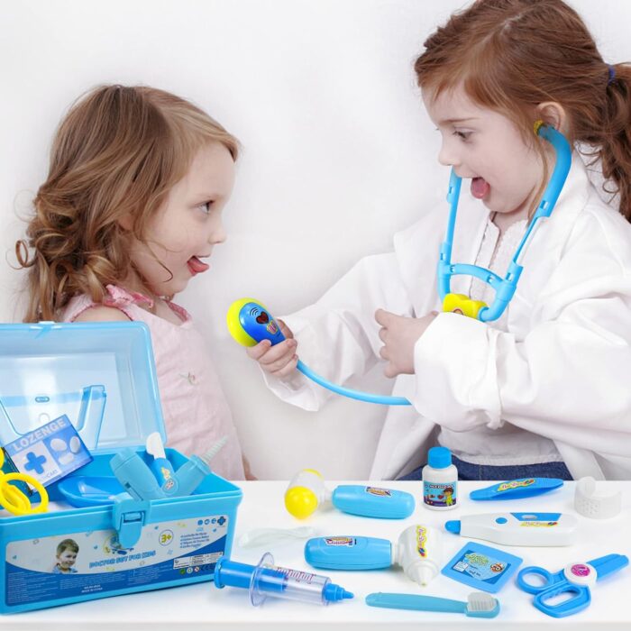 Doctor Kit for Toddlers - Pretend Play Set with Stethoscope and Medical Tools for Kids 2-5 Years