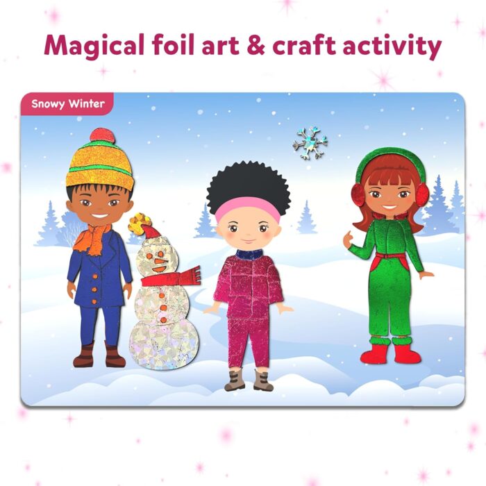 Foil Fun Dress Up - No-Mess DIY Craft Kit for Kids Ages 4-9