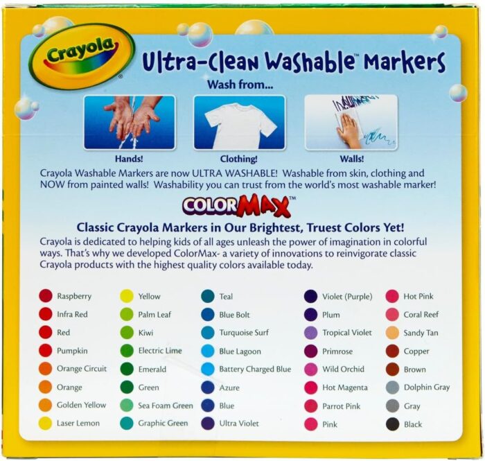 Crayola Ultra Clean Washable Markers - 40ct Set for Kids