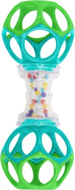 Bright Starts Oball Shaker Rattle Toy - Sensory Development for Newborns