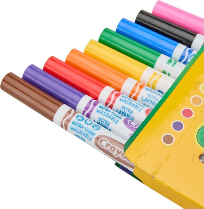 Crayola Ultraclean Broadline Classic Washable Markers (10 Count), Pack of 2