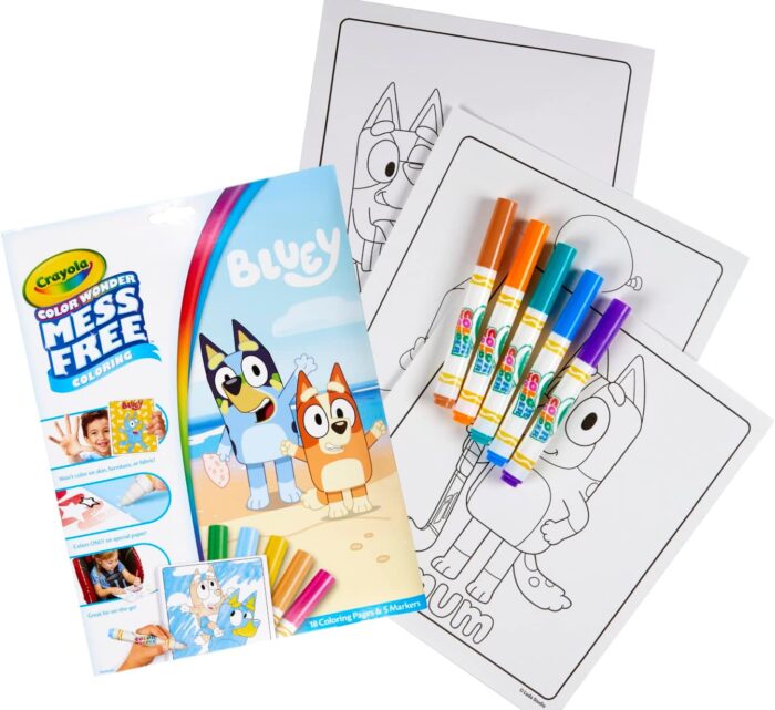 Crayola Bluey Color Wonder Coloring Set - Mess-Free Fun for Toddlers