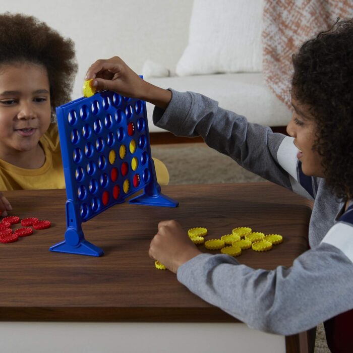 Hasbro Gaming Connect 4 Classic Grid - 4 in a Row Strategy Board Game for Kids and Families