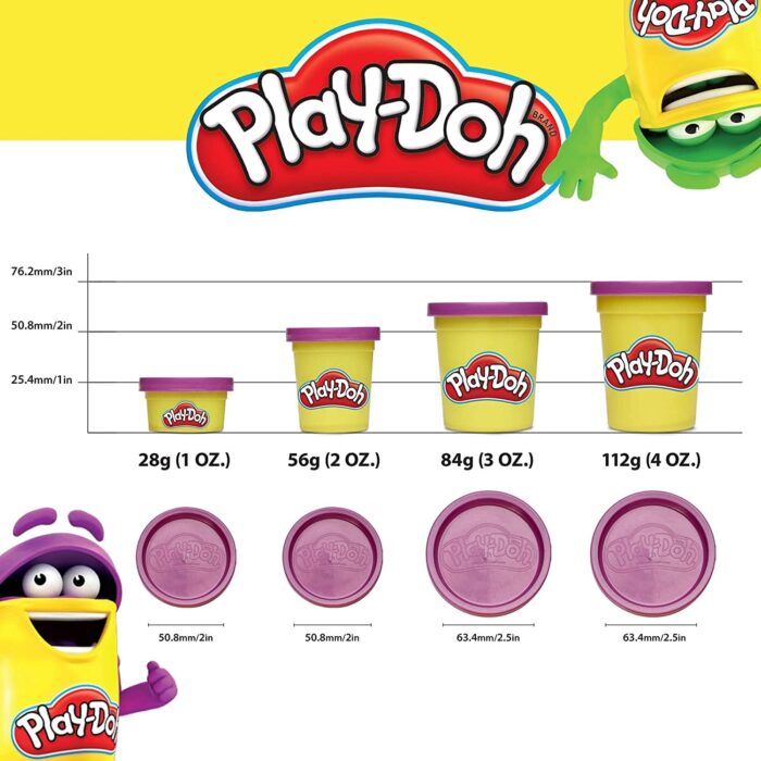 Play-Doh Modeling Compound 24-Pack Case of Colors - Non-Toxic 3 Oz Cans for Preschool and Classroom Fun