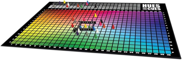 HUES and CUES - Vibrant Color Guessing Board Game with 480 Color Squares for 3-10 Players