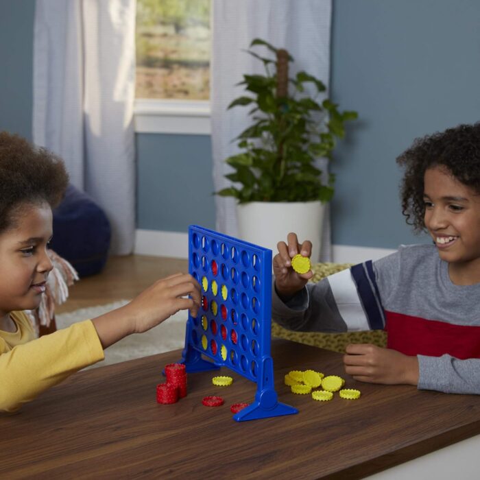 Hasbro Gaming Connect 4 Classic Grid - 4 in a Row Strategy Board Game for Kids and Families