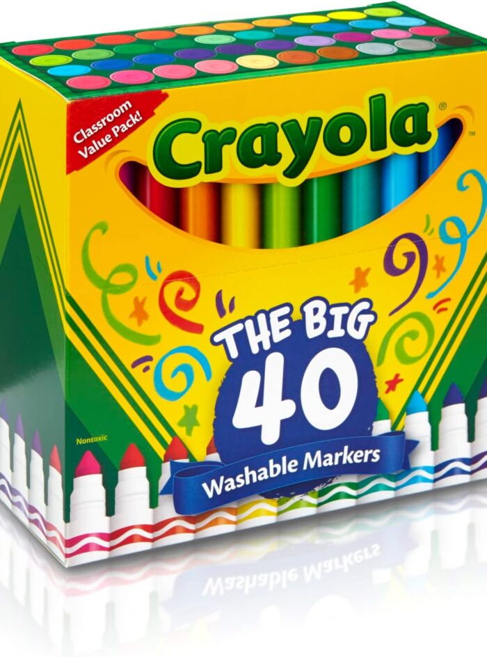 Crayola Ultra Clean Washable Markers - 40ct Set for Kids