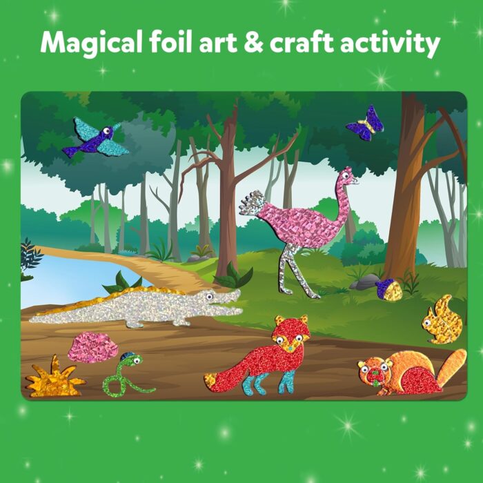 Foil fun animal art craft activity