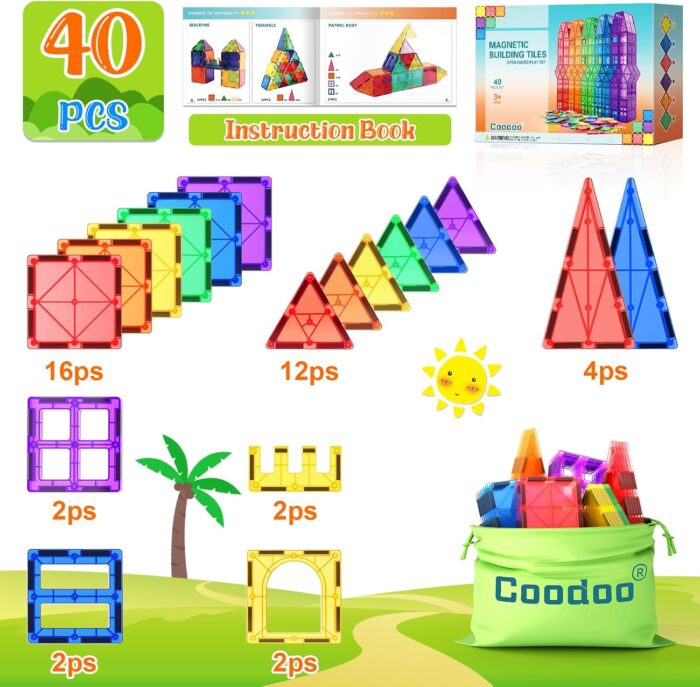 Magnetic Tiles Building Blocks - magnetic tiles building parts