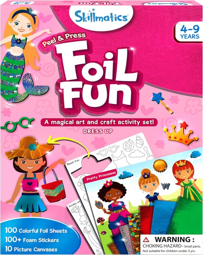 Foil Fun Dress Up - No-Mess DIY Craft Kit for Kids Ages 4-9