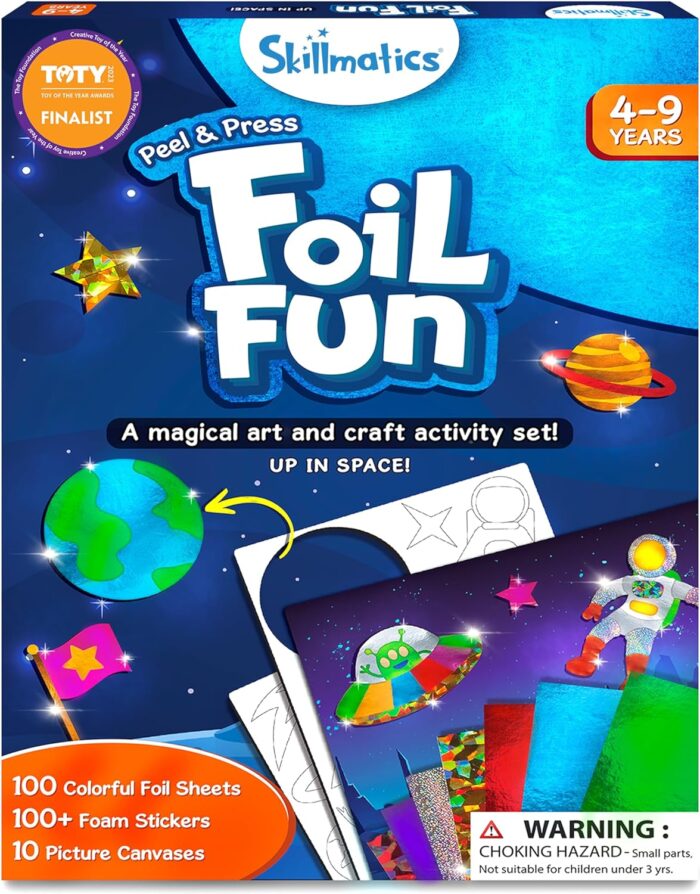 Foil Fun Up in Space - No-Mess DIY Craft Kit for Kids Ages 4-9