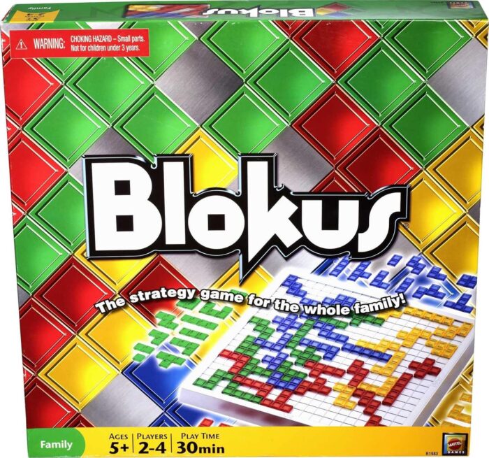 Mattel Blokus Games XL - Strategy Board Game with Colorful Oversized Pieces for Family Fun