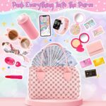 Play Purse for Little Girls - 32PCS Set with Pretend Makeup and Accessories