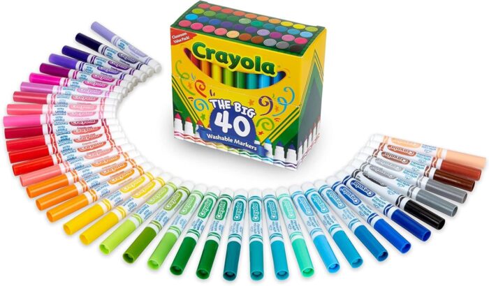 Crayola Ultra Clean Washable Markers - 40ct Set for Kids