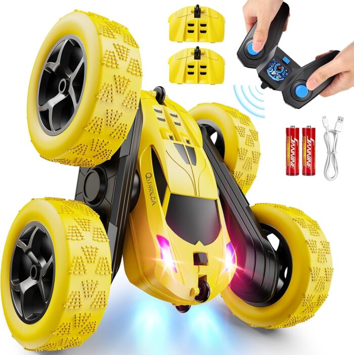 Stunt Car Toy - Remote Control RC Car with Off Road 4WD and 360° Rotation for Kids