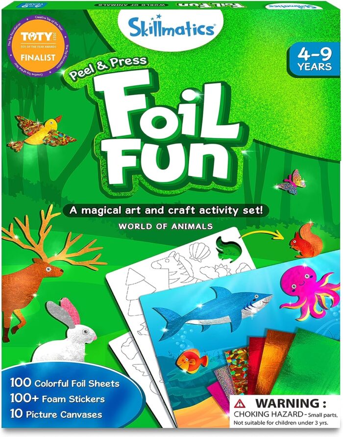 Foil fun animal art craft activity