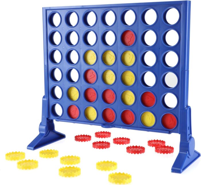 Hasbro Gaming Connect 4 Classic Grid - 4 in a Row Strategy Board Game for Kids and Families