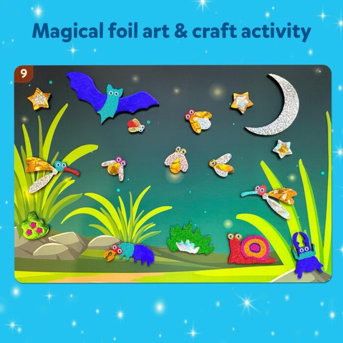 Foil Fun Bugs & Butterflies - No-Mess DIY Craft Kit for Kids Ages 4-9