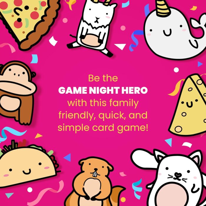 Taco Cat Goat Cheese Pizza - Fast-Paced Card Game for Family Fun