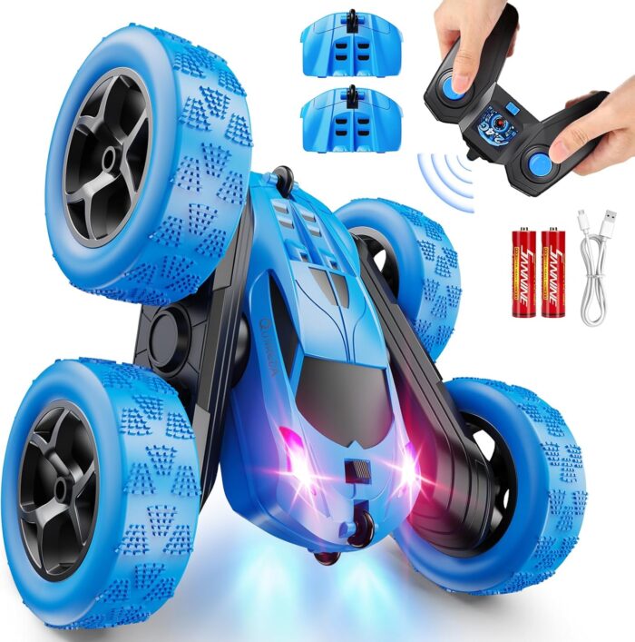 Stunt Car Toy - Remote Control RC Car with Off Road 4WD and 360° Rotation for Kids