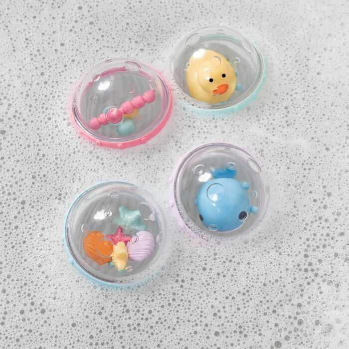 Float & Play Bubbles™ Bath Toys - Set of 4 Floating Baby and Toddler Bath Toys