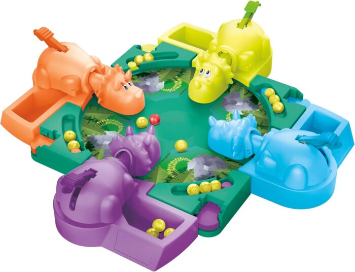 Hasbro Gaming Hungry Hungry Hippos Dino Edition Board Game for Kids Ages 4 and Up - Pre-School Game for 2 to 4 Players