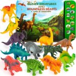 Li'l-Gen Dinosaur Toys with Sound Book and Play Mat